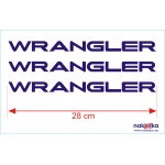 Jeep WRANGLER - małe logo - 3 sztuki